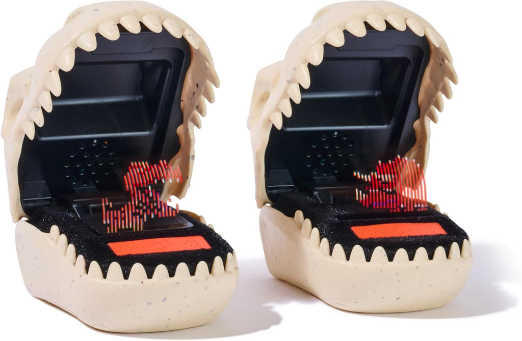 Bitzee Jurassic World T-Rex Skull Interactive Toy with 25 Virtual Dinosaurs that React to Movement and Battle Mode, Collectab