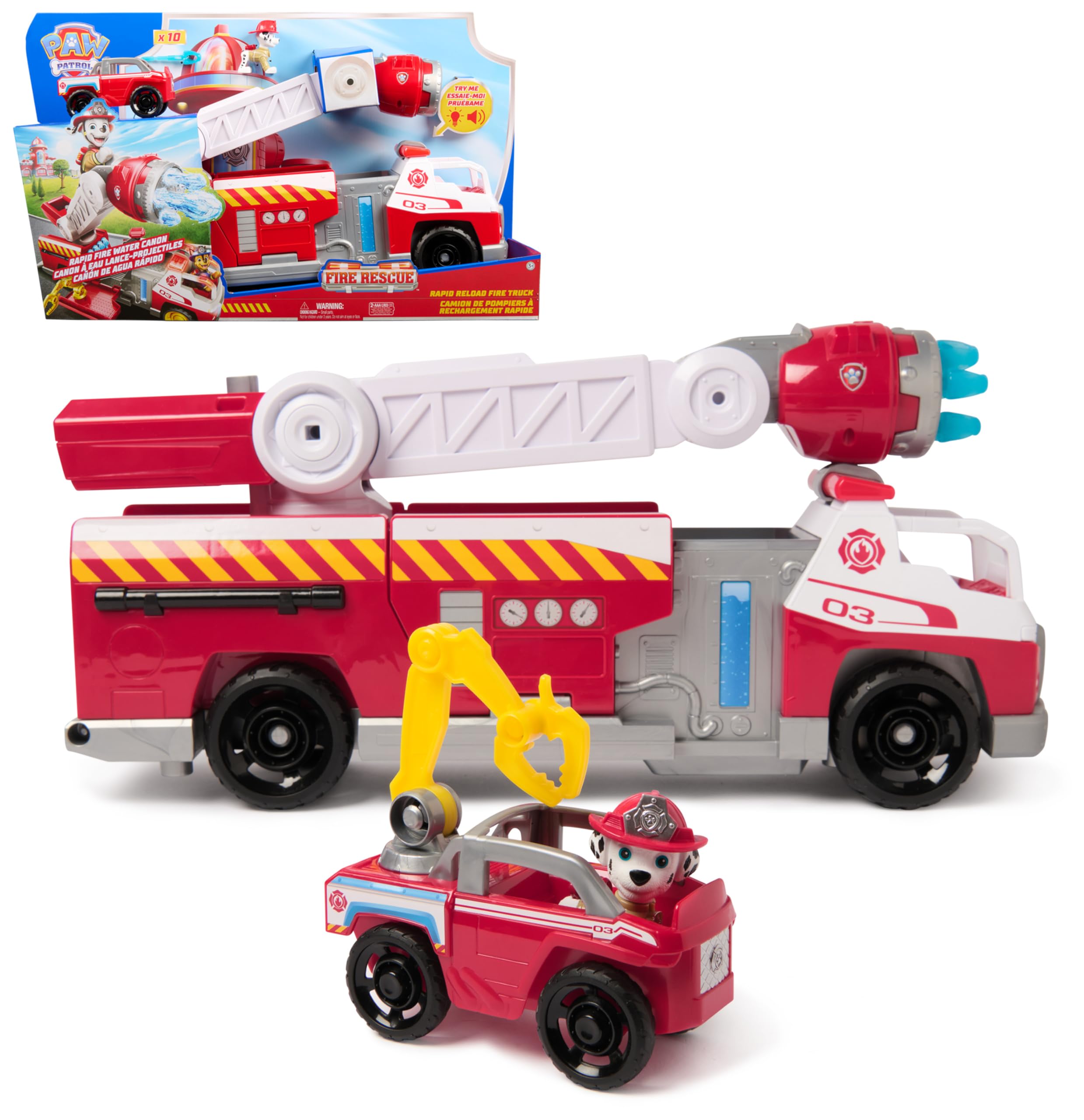 Paw Patrol - PAW Patrol Fire Truck - Marcus Car Figure - Sound and