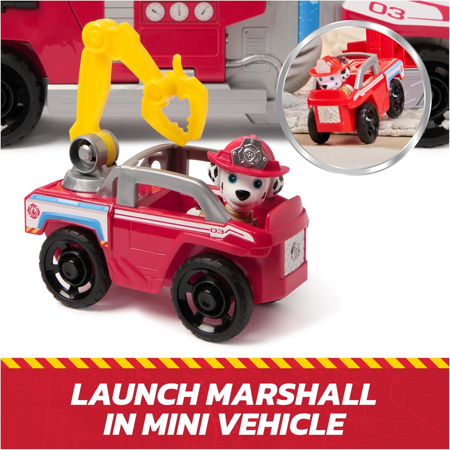 Paw Patrol - PAW Patrol Fire Truck - Marcus Car Figure - Sound and