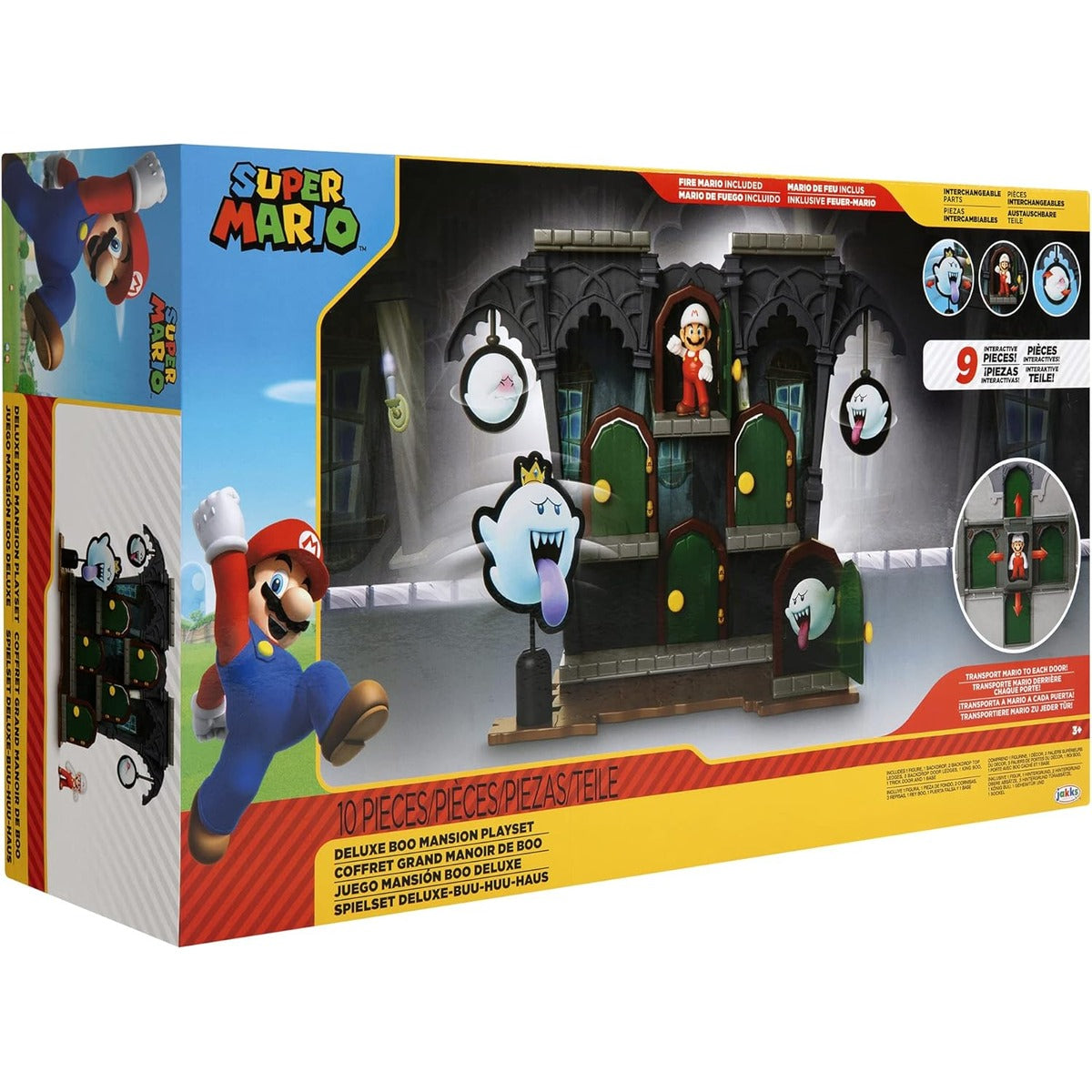 Super Mario Action Figures Deluxe Boo Mansion Playset