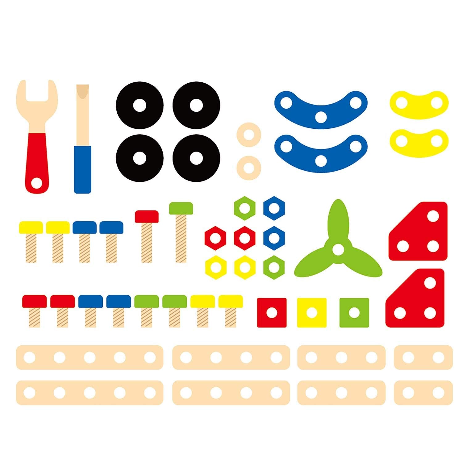 Viga Toys - 50383 - Construction Block Set - 48 pieces