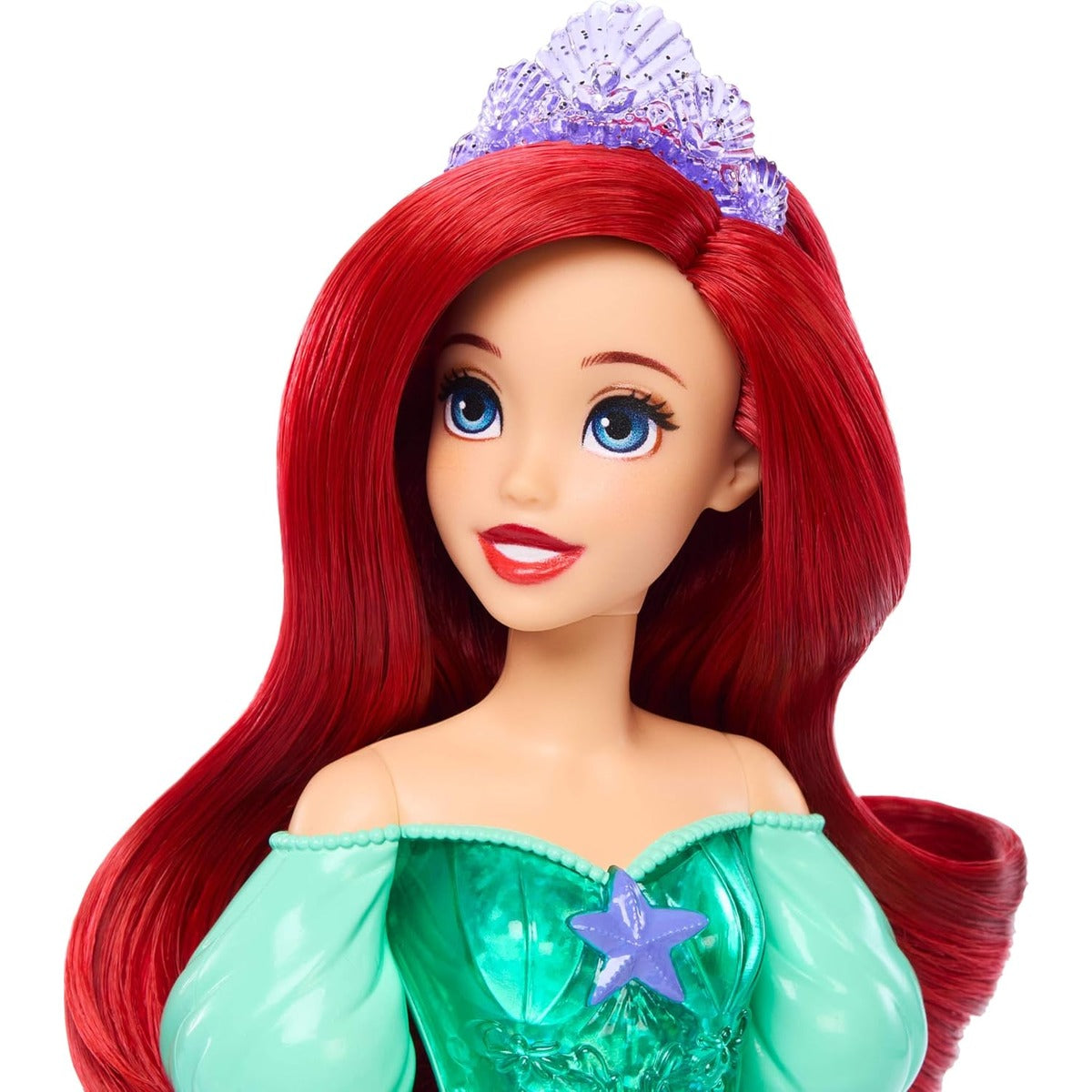 Mattel Disney Princess Ariel Doll in Sparkling Fashion with Removable Skirt