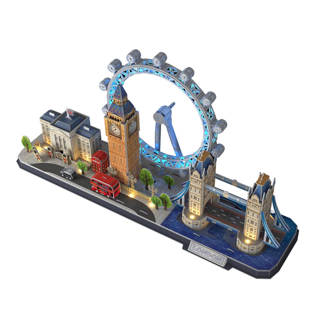 3D Puzzle London Skyline with LED Lighting