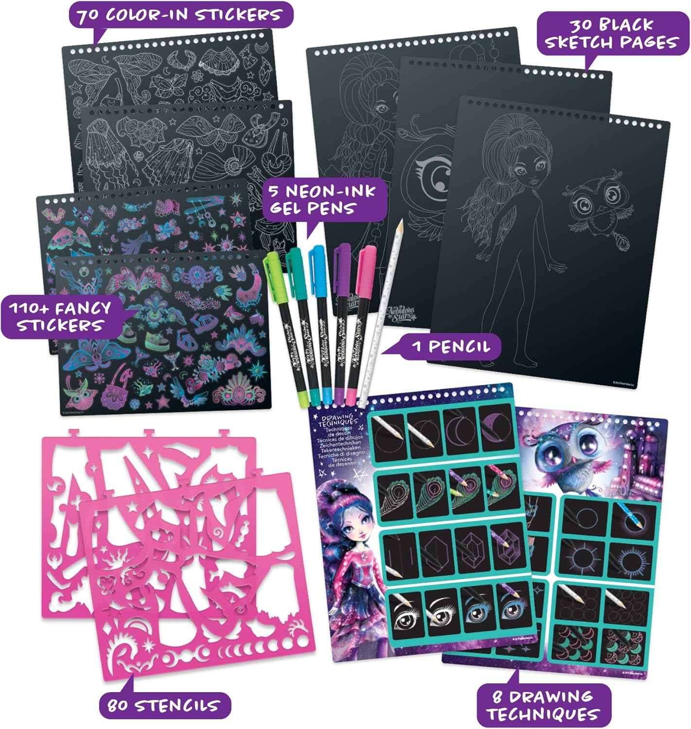 Nebulous Stars Creative Kids Sketchbook Set