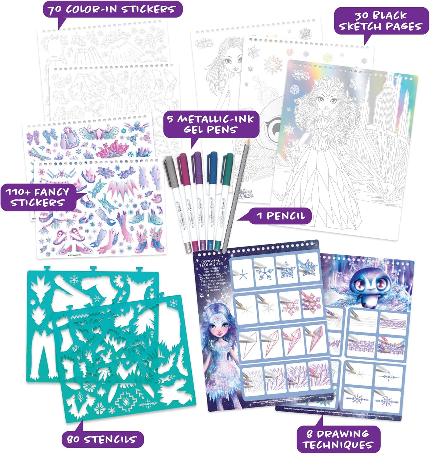 Nebulous Stars Creative Kids Sketchbook Set