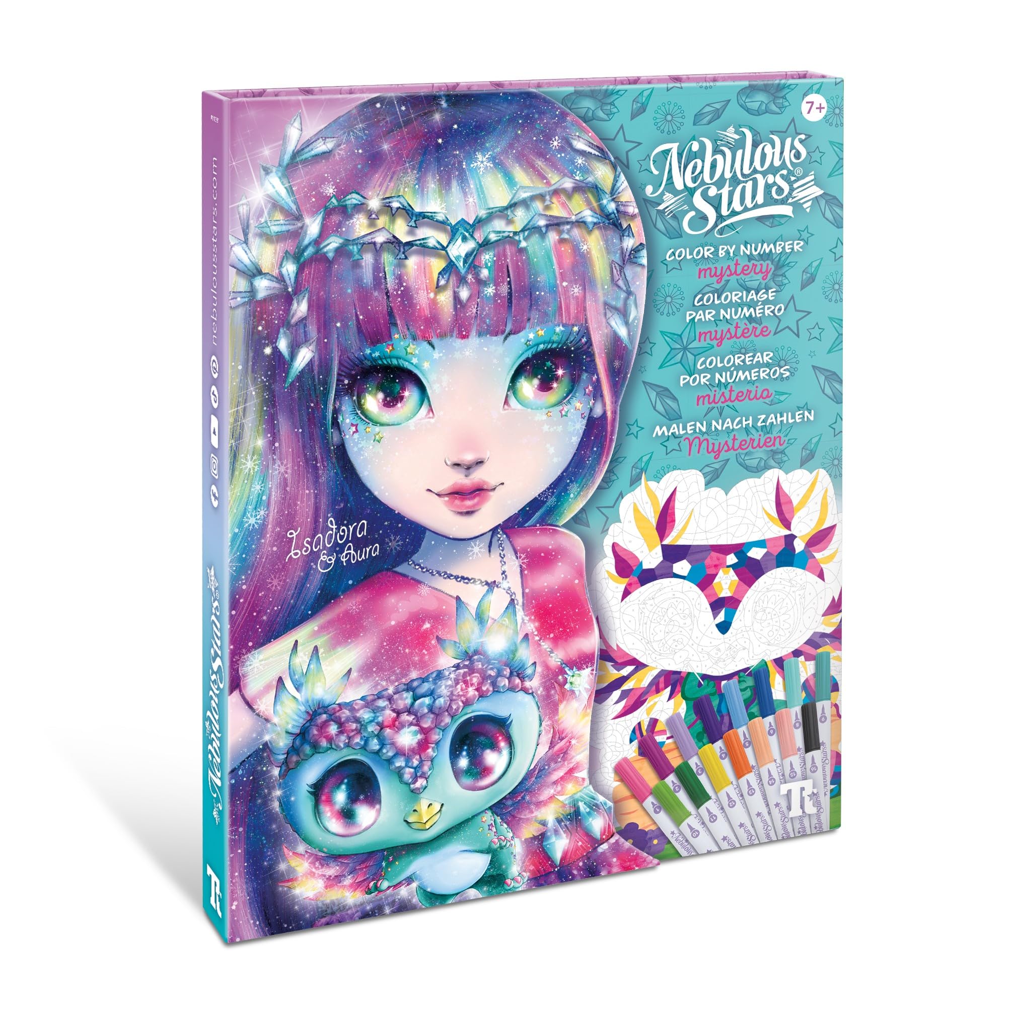 Nebulous Stars Color by Number Mystery Activity Book Set