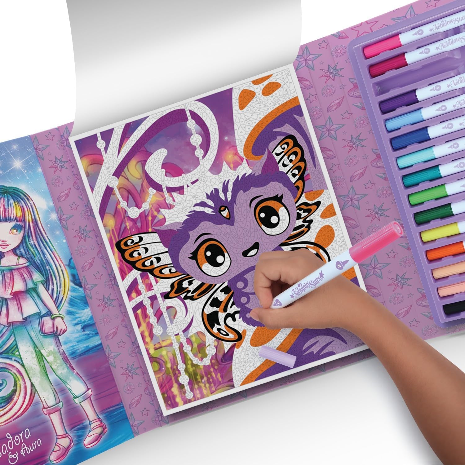 Nebulous Stars Color by Number Mystery Activity Book Set