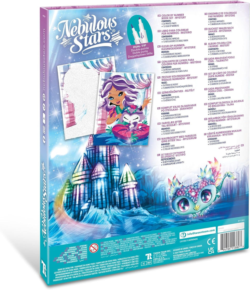 Nebulous Stars Color by Number Mystery Activity Book Set