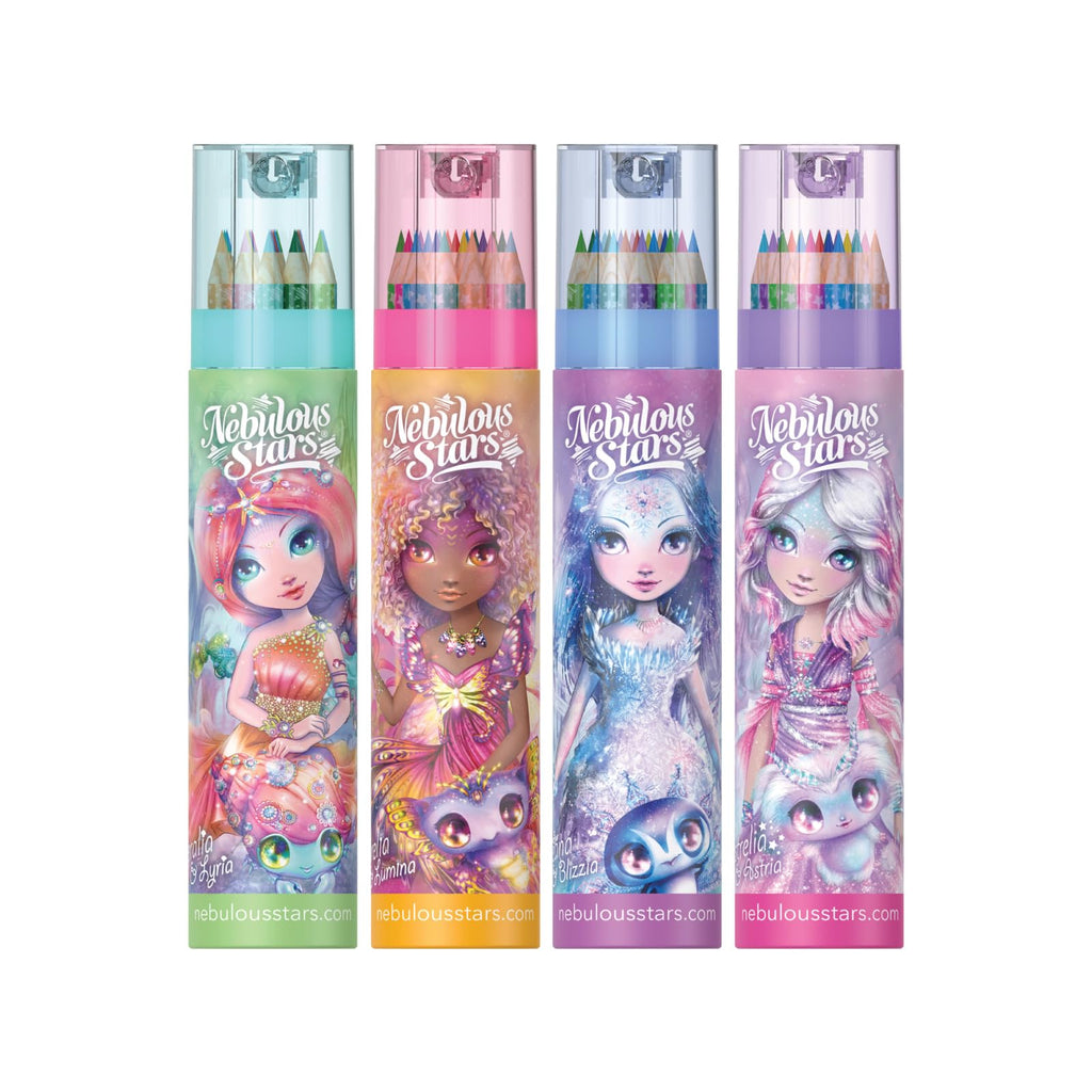 Nebulous Stars Sketch and Color Pencil Tube Assorted Pack, Estrelia
