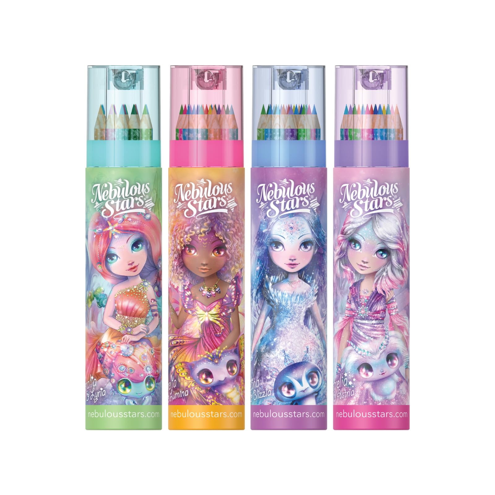 Nebulous Stars Sketch and Color Pencil Tube Assorted Pack, Estrelia