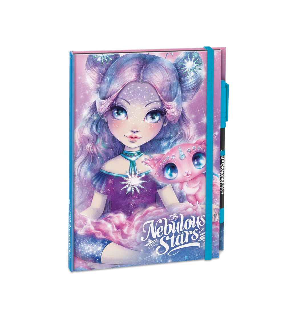 NEBULOUS - Deluxe Black Notebook Display (6 pcs.) Notebooks and Coloring Books, Multi-Coloured (NS11583)