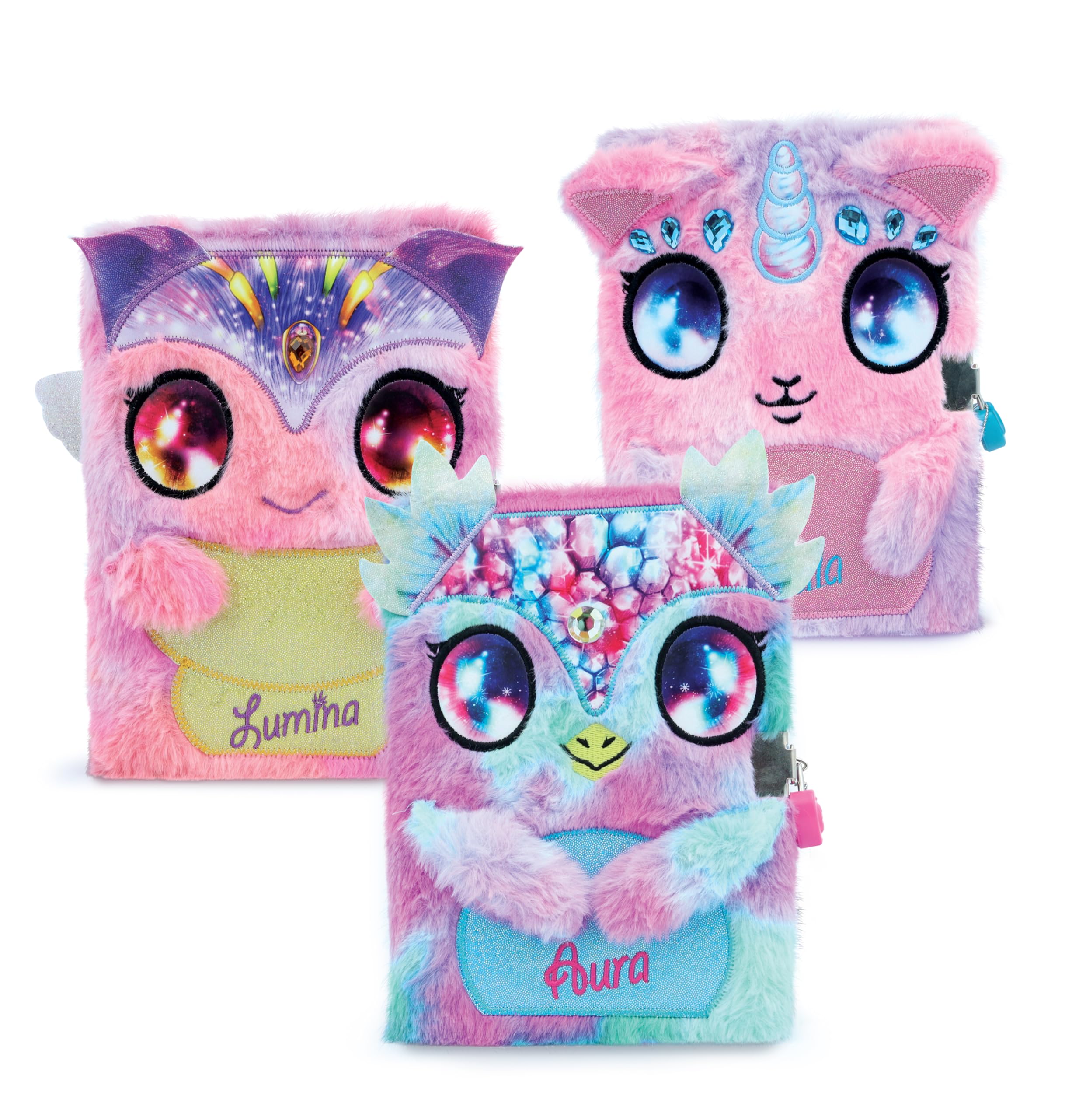 Nebulous Stars - Aura Soft Plush locked Secret Diary! Writing Journal