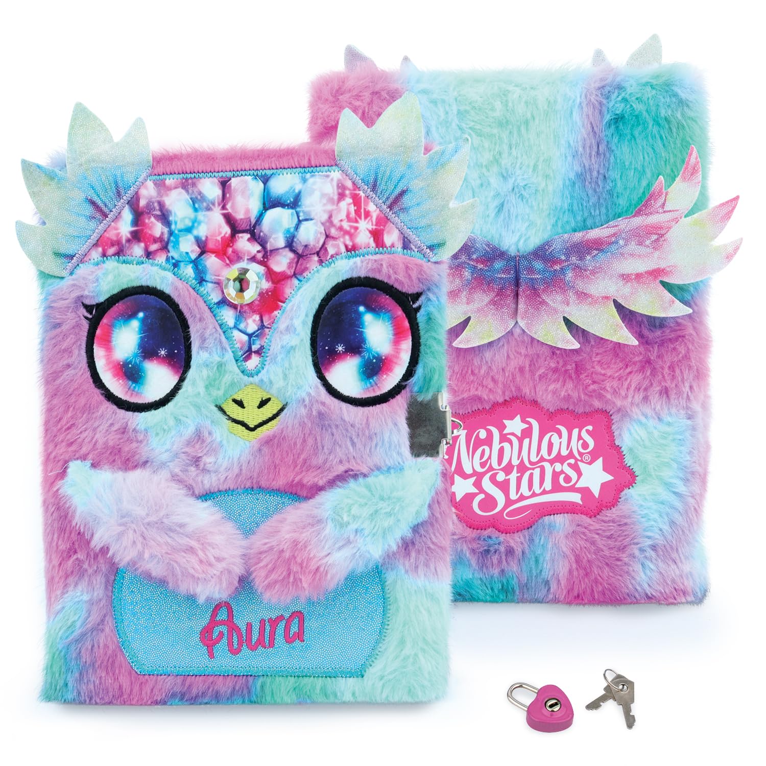 Nebulous Stars - Aura Soft Plush locked Secret Diary! Writing Journal