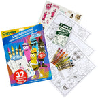 Crayola Retired Colors Coloring & Activity Set, Retired Crayons & Stickers