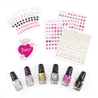 Make It Real: Juicy Couture Dazzling Designs Manicure Set - Complete Nail Art Set, Nail Gems & Sticker Sheets, 6 Polish Colors, Girls & Kids Ages 8+