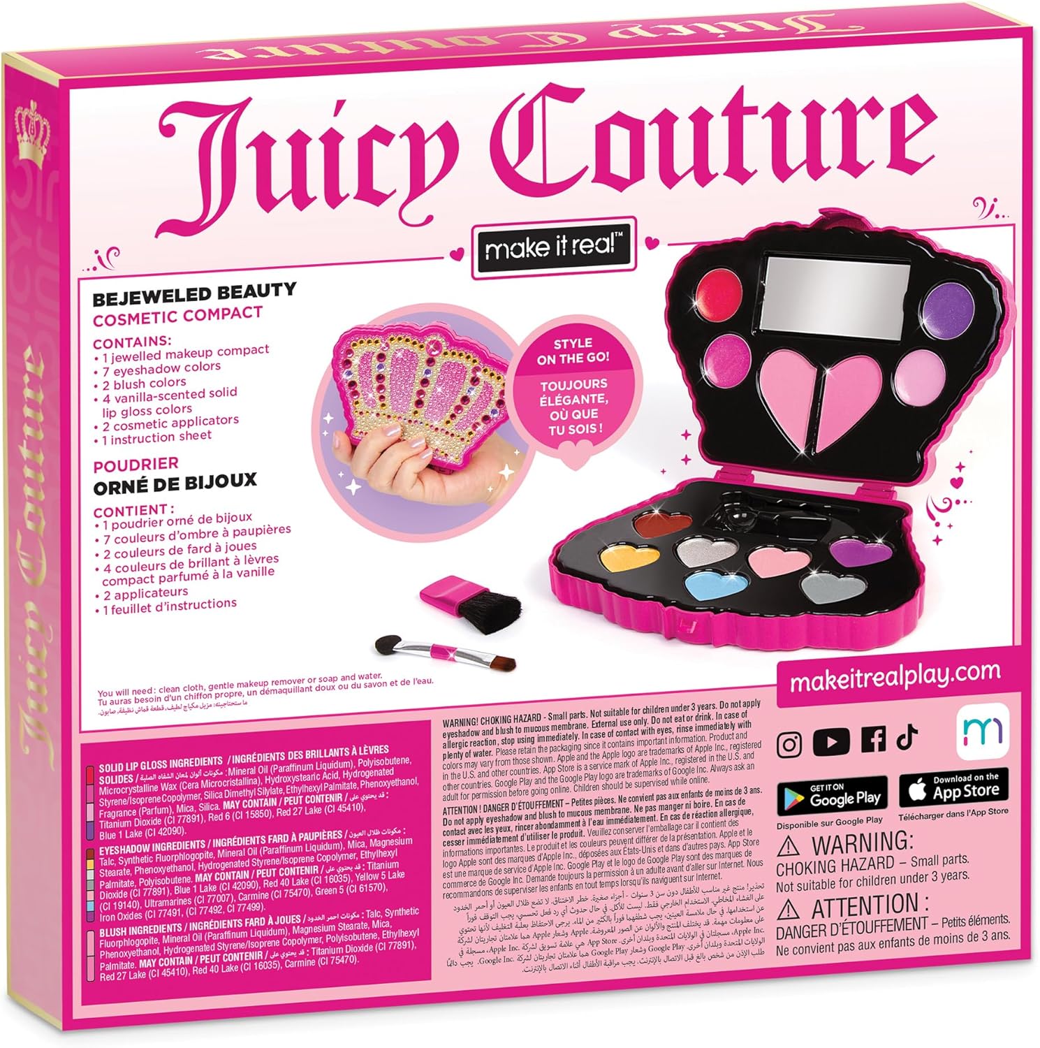 Make It Real: Juicy Couture Bejeweled Beauty Cosmetic Compact