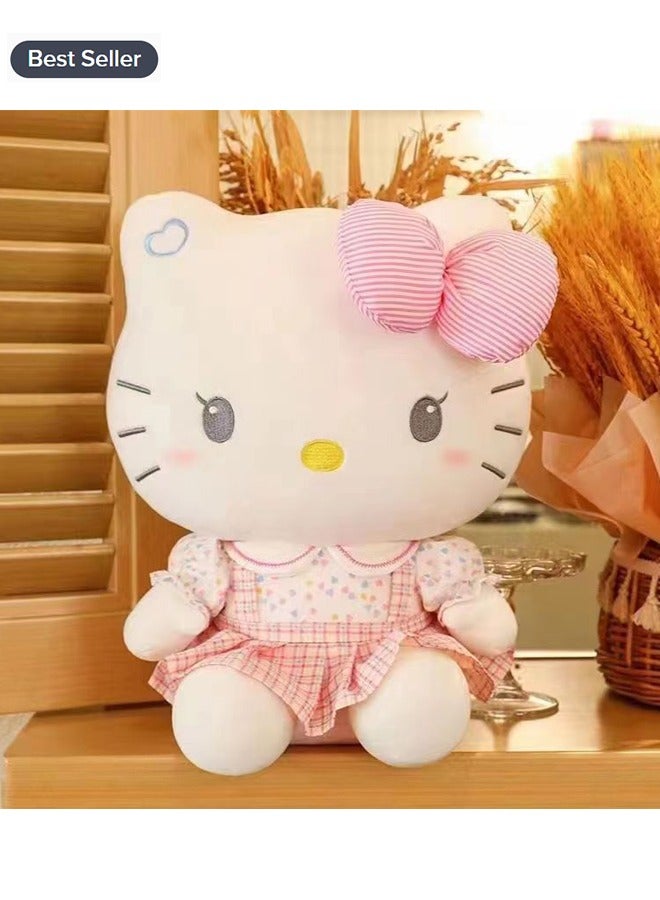 Hello Kitty Plush Toy, 23cm Kawaii Black Gold Plush Toy, Cartoon Hello Kitty Plush Toy