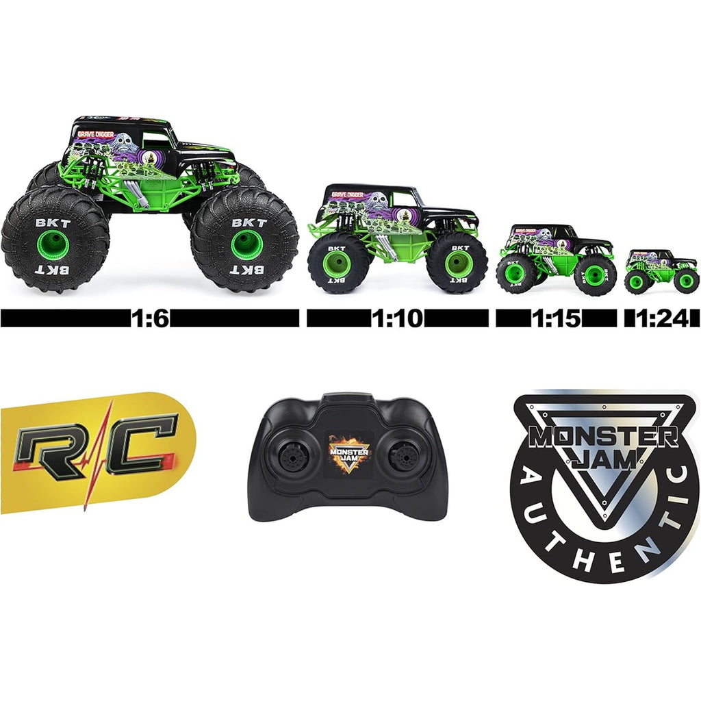 Monster Jam Official El Toro Loco Remote Control Monster Truck, 1:24 Scale