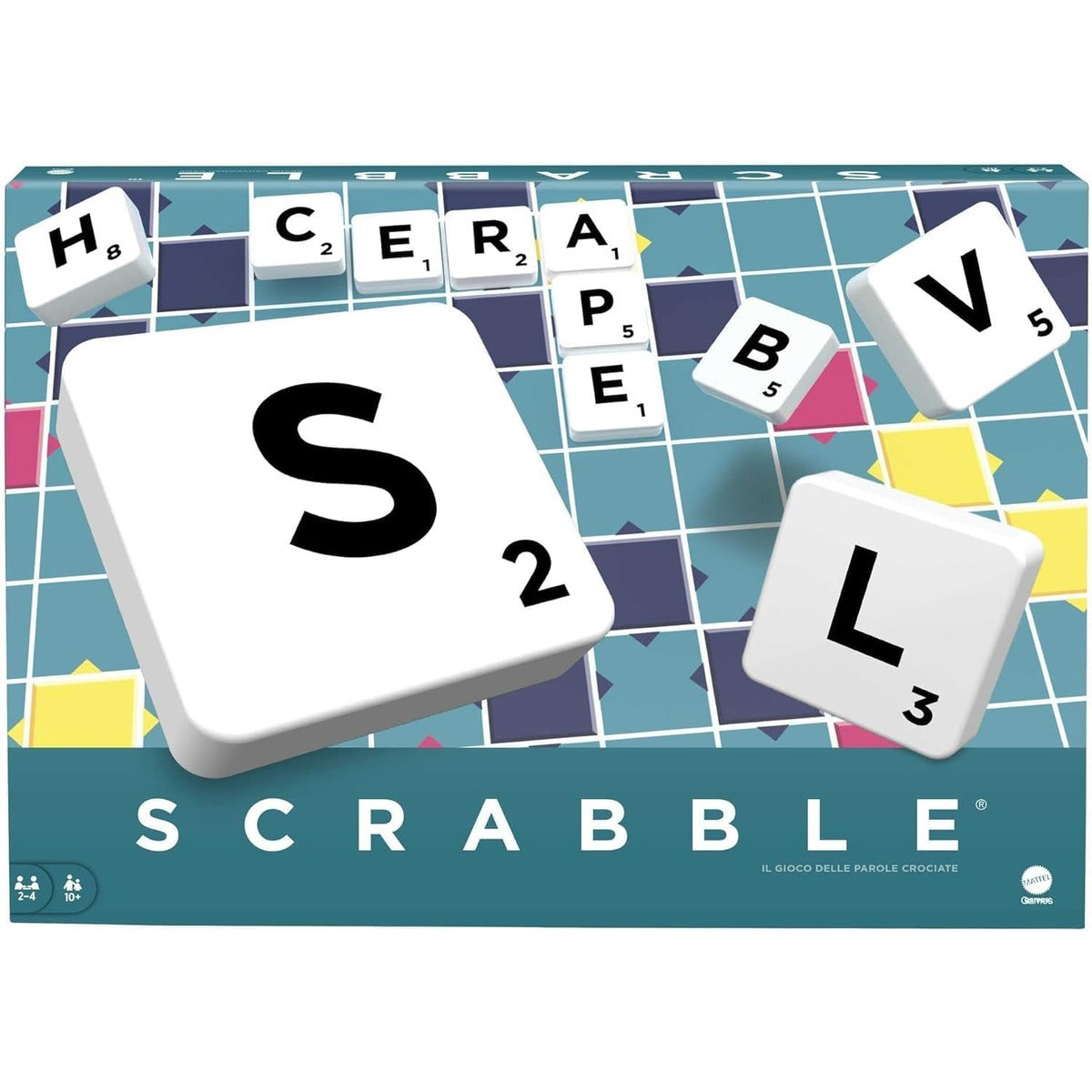 Mattel Games Scrabble Original - Crosswords Board game ITALIAN VERSION, Y9595