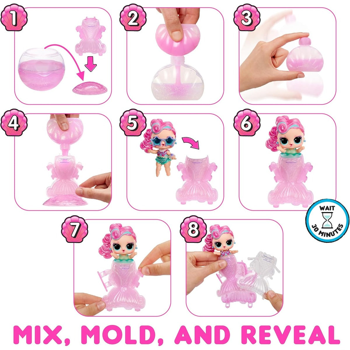LOL Surprise Mermaids Tots with Color Change Tail