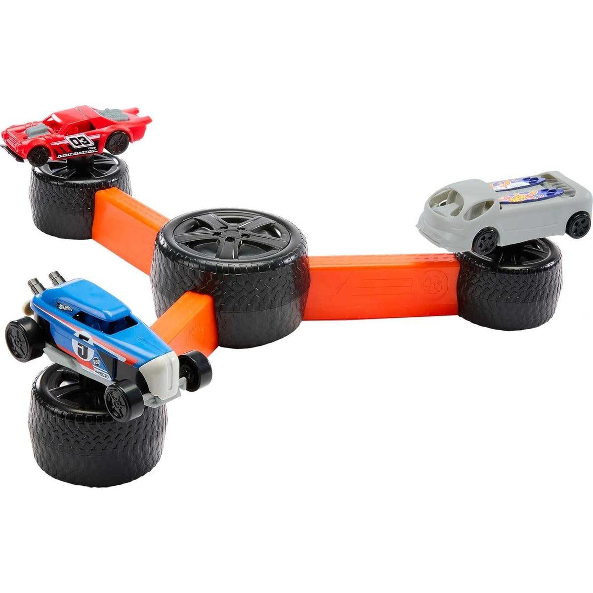 Mattel Games Hot Wheels Build ‘N Slam Kids Game with Buildable Classic Cars