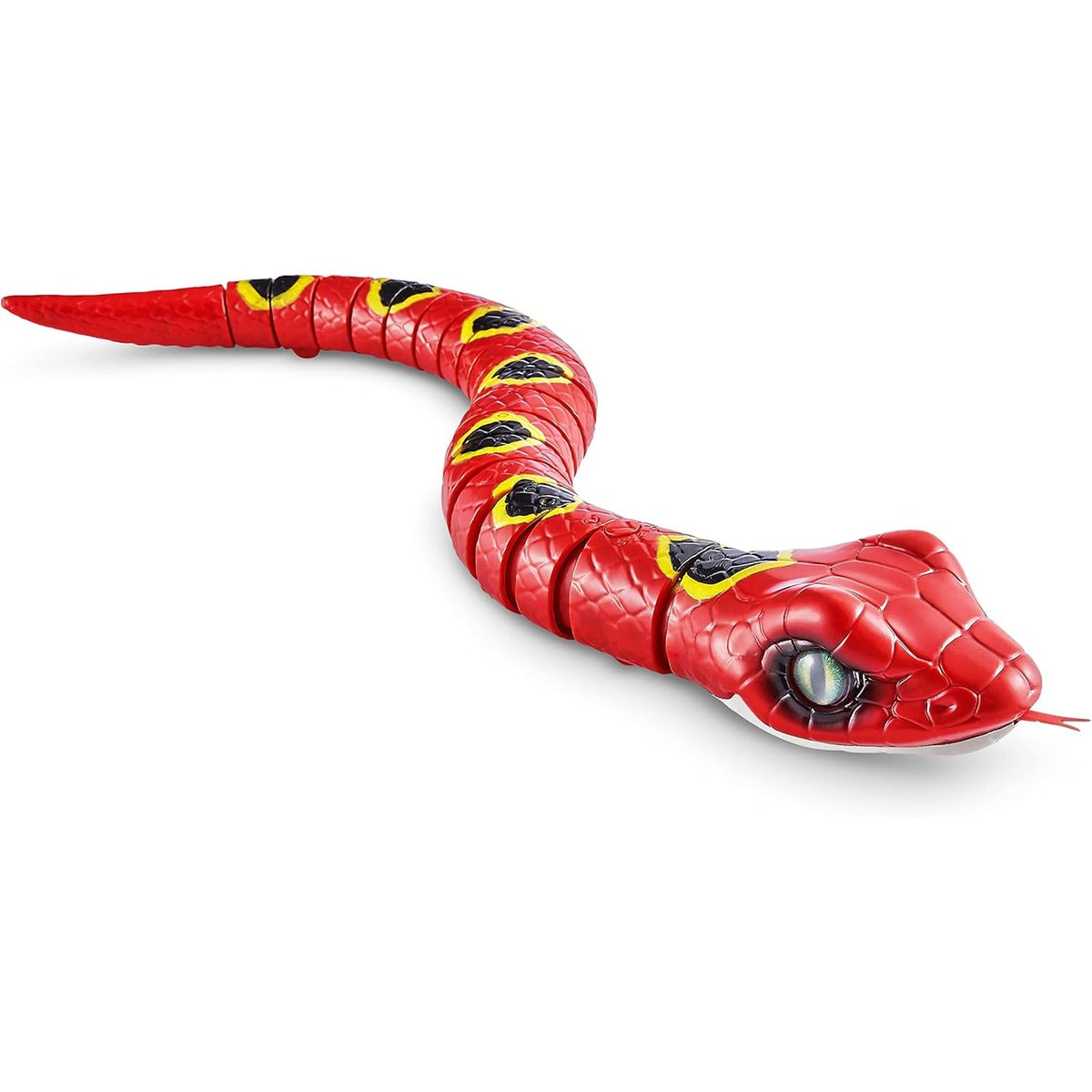 Robo Alive Slithering Snake Series 3 Red by ZURU Battery-Powered Robotic Light Up Reptile Toy That Moves (Red), Multi-Color, 7150A