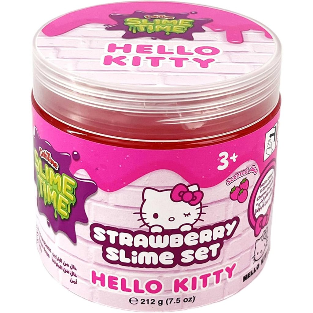 SlimeTime Hello Kitty Single Can 212g, Slime for Girls and Boys,Stress Relief Toy for Kids, Education,School,Party Favor,Gift for Birthday & Christmas, Soft Putty Slime For Kids