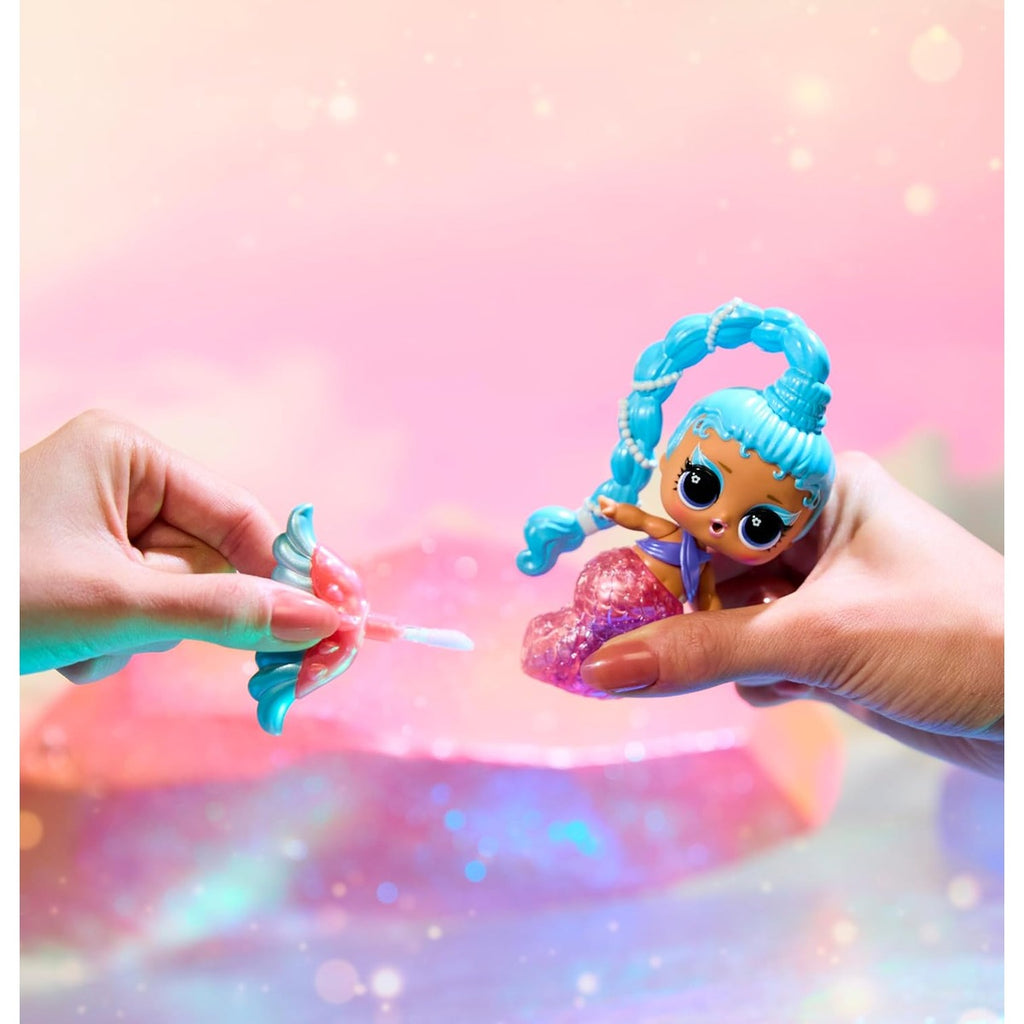 LOL Surprise Mermaids Makeover Magic Tots with DIY Wearable Lip Gloss Makeup for You and Your Doll, Fun Water Play, Gift for Kids Ages 4+