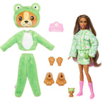 Barbie Cutie Reveal Doll & Accessories with Animal Costume & 10 Surprises Including Color Change, Puppy as Frog in Costume-Th