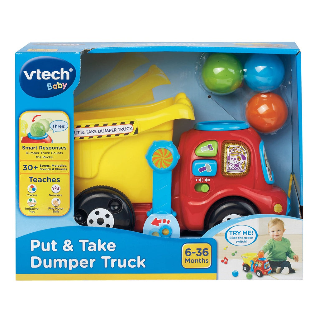VTech Put and Take Dumper Truck, Baby Interactive Toys for Toddlers