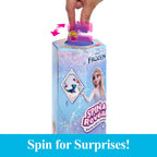 Mattel Disney Frozen Elsa Fashion Doll Set, Spin & Reveal with 11 Surprises Including 5