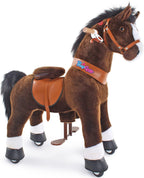 PonyCycle Authentic Horse Ride on Toys Scooters for Children (with Brake and Sound/90 cm