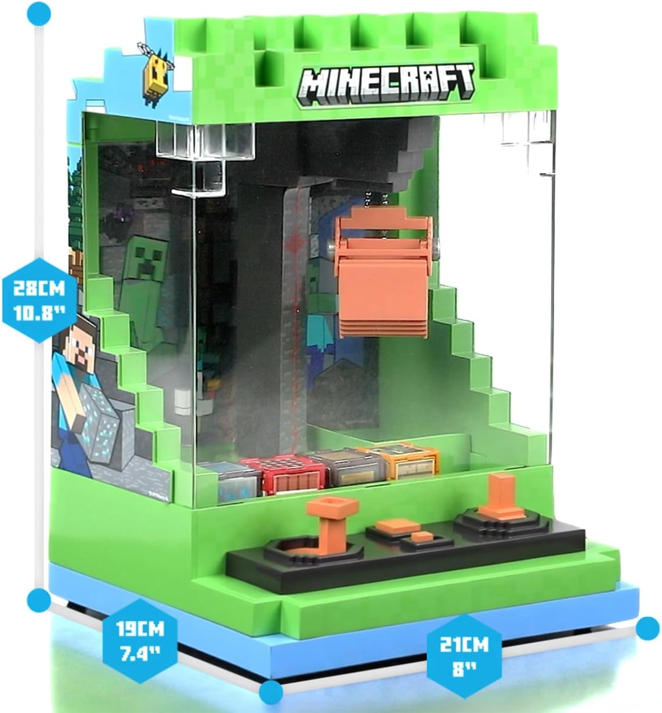 Merchant Ambassador x Minecraft Arcade Claw Crane Overworld Desktop Game Machine