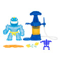 Heroes of Goo Jit Zu Hero Creator with 3 Unique Goo Fillings, Mix, Fill & Create Your Own Stretchy Glow-in-The-Dark Tyro Action Figure, Play Again and Again