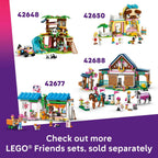 LEGO Friends Horse & Baby Foal Trailer - Horse Toy Playset w/Grooming Accessories, 4 Animal Figures, Car & 2 Mini Dolls