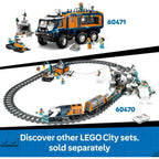 LEGO City Central Train Station Set - incl. a Maintenance Vehicle Toy, Working Lift, 2 Platforms & a Track Piece, plus