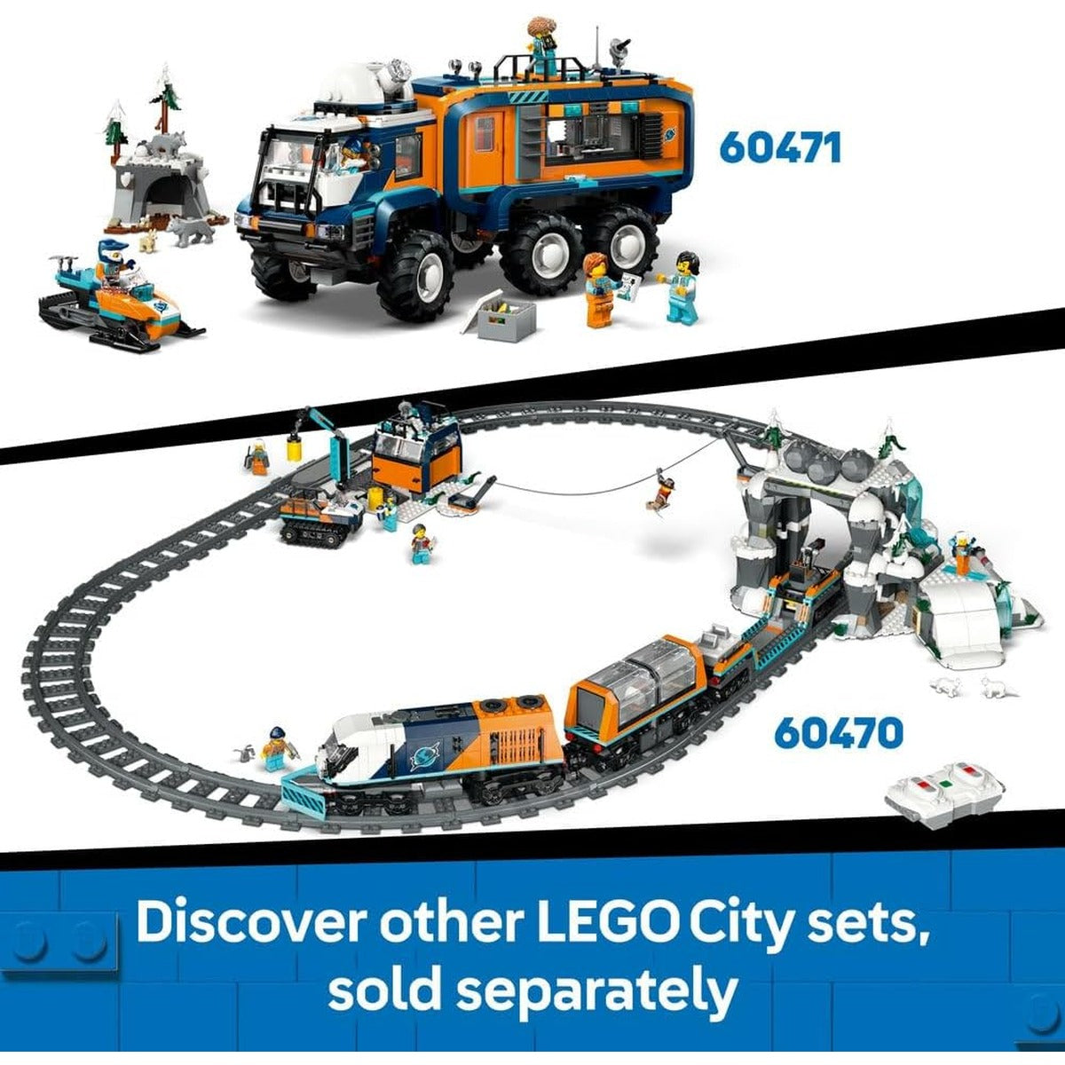 LEGO City Central Train Station Set - incl. a Maintenance Vehicle Toy, Working Lift, 2 Platforms & a Track Piece, plus