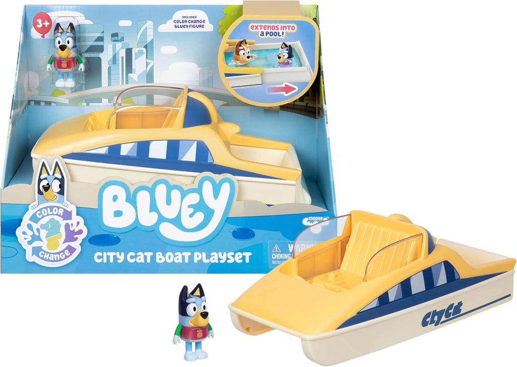 BLUEY S13 COLOR CHANGE BLUEY'S MOTORBOAT VEHICLE EXCLUSIVE