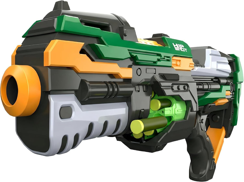 Hip Shot Falcon Clip Automatic Dart Blaster Toy with 10 Soft Darts for Kids, Battery