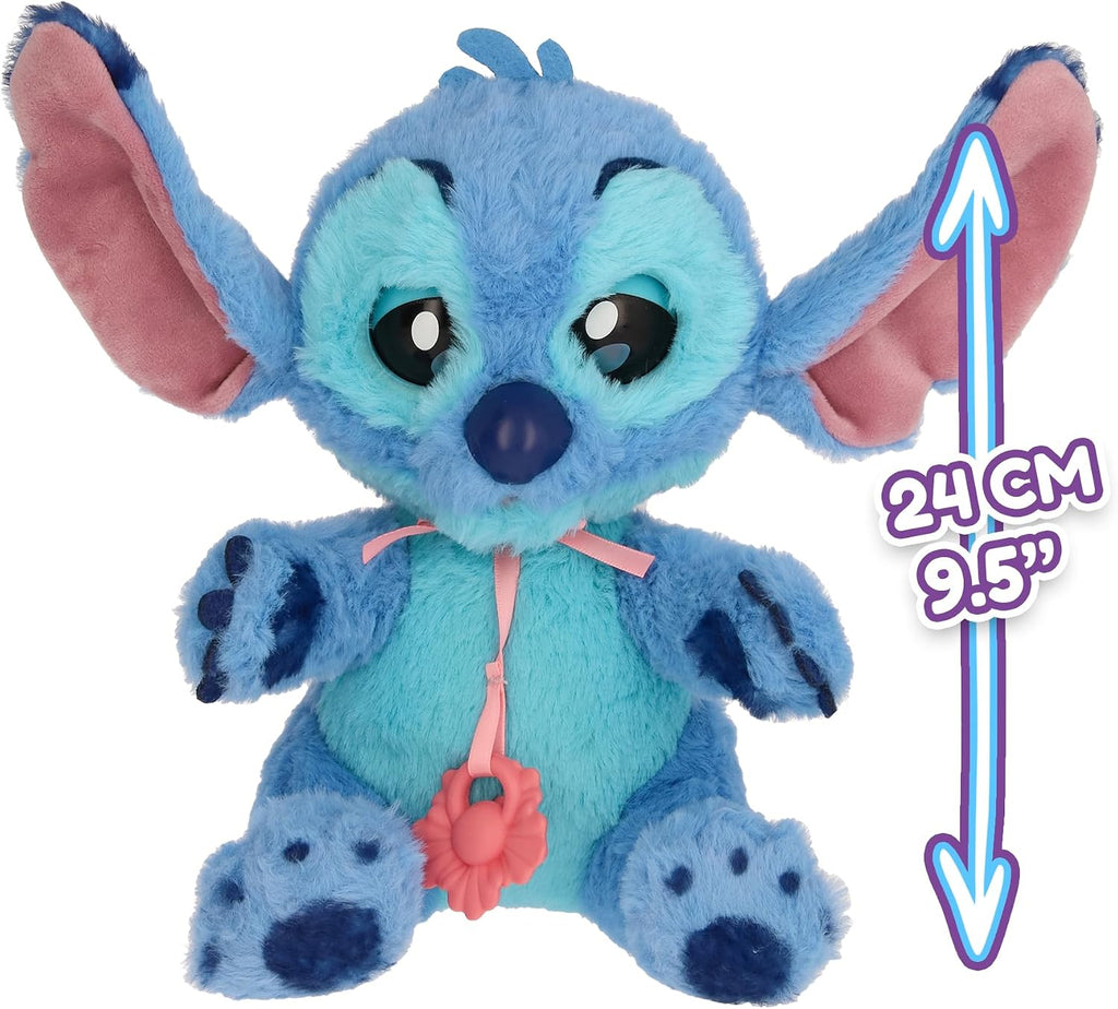 IMC Toys BABY PAWS Stitch Interactive Plush with Sound Function when Opening and Closing