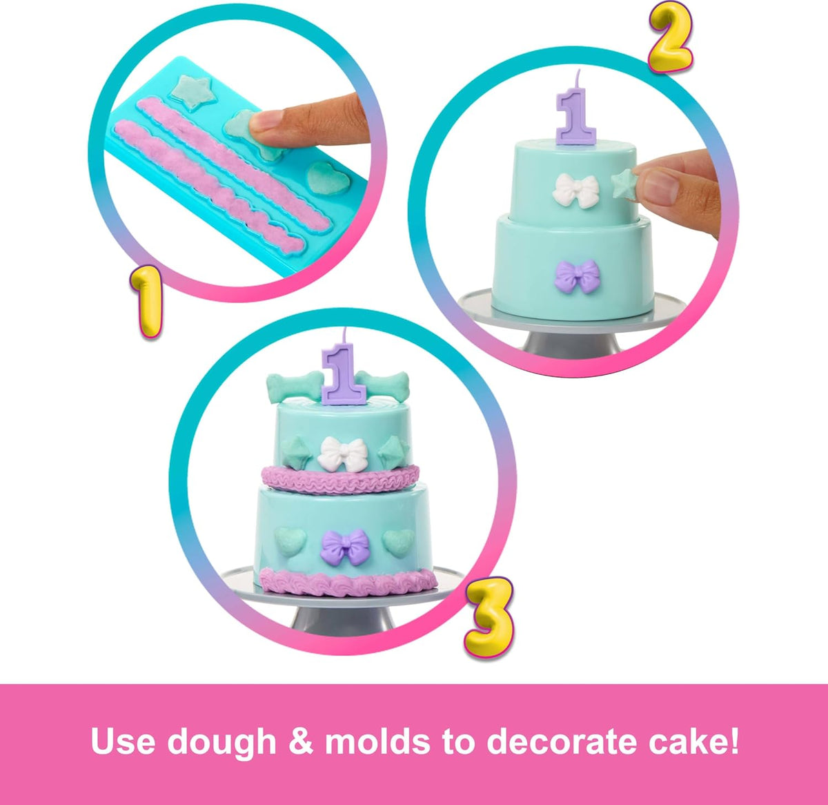 Barbie Party Unboxed Doll & Accessories, Pet Birthday Series Party Stars Set with 10