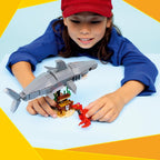 LEGO Creator 3in1 Fierce Shark with a Treasure Chest Toy - Sea Animal Figure Transforms into an Anglerfish or Manta Ray