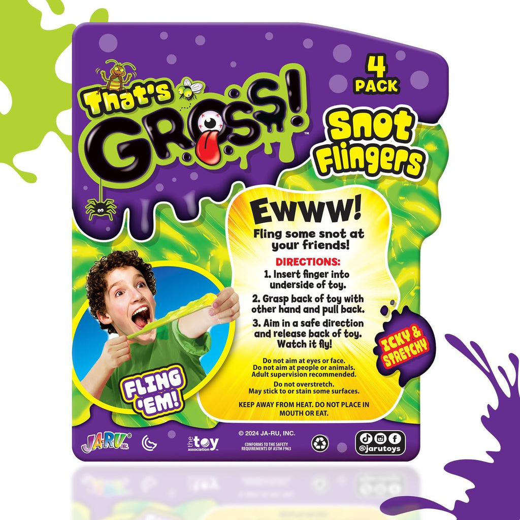 JA-RU Gross Snot Flinger Toy (1 Pack) Icky & Stretchy 2493-1