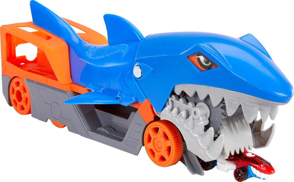 Hot Wheels Shark Chomp Transporter Playset with One 1
