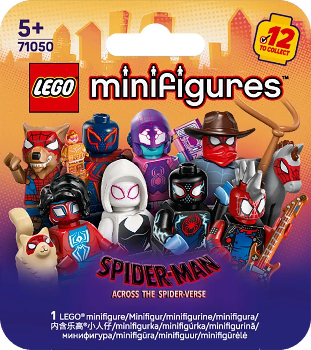 LEGO Minifigures Spider-Man: Across the Spider-Verse - Get 1 of 12 Collectible Toys with Accessories - Gift for 5+ Year
