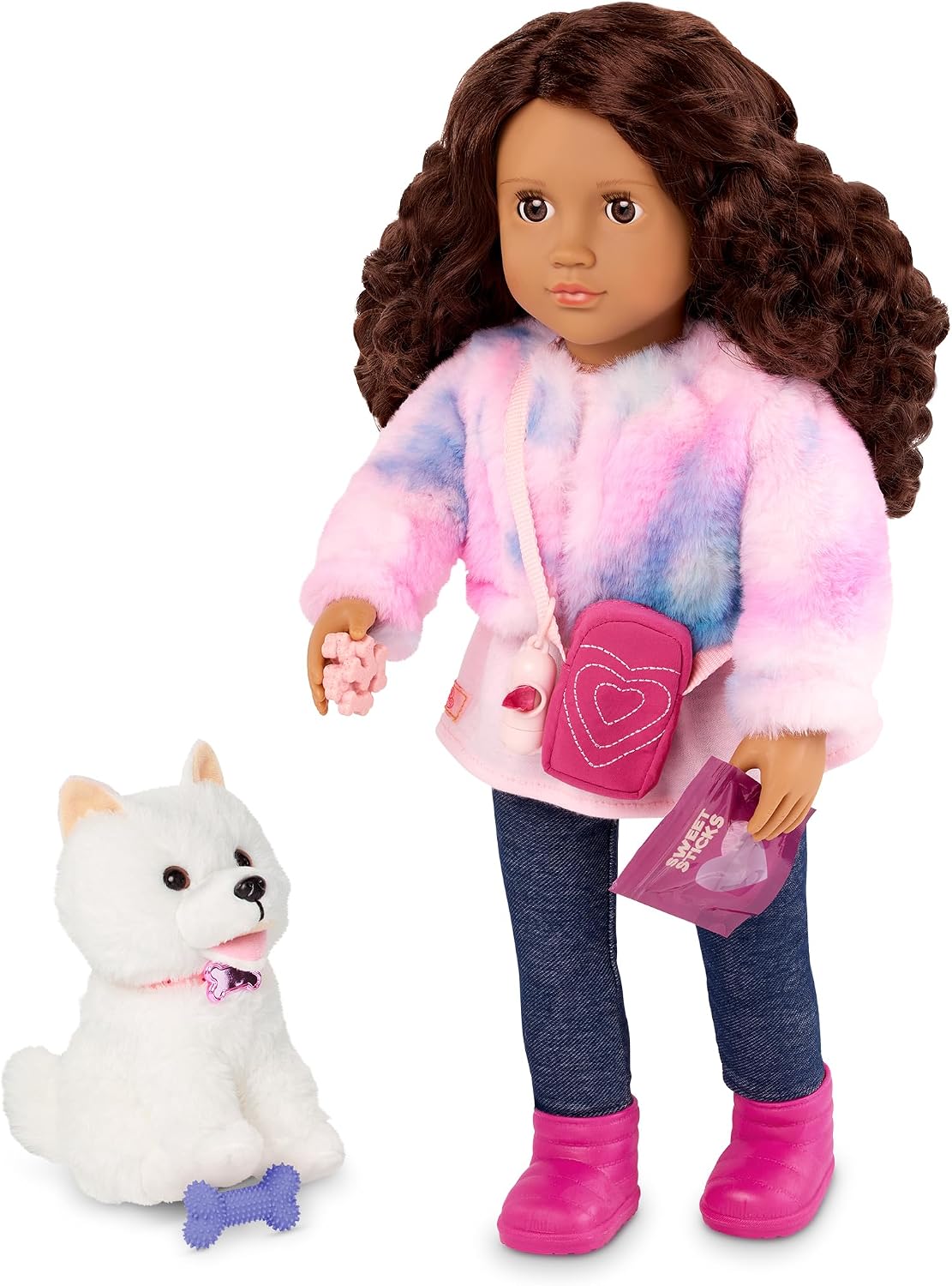 Our Generation Doll & Pomeranian Pup w/Accs, Ines & Jojo