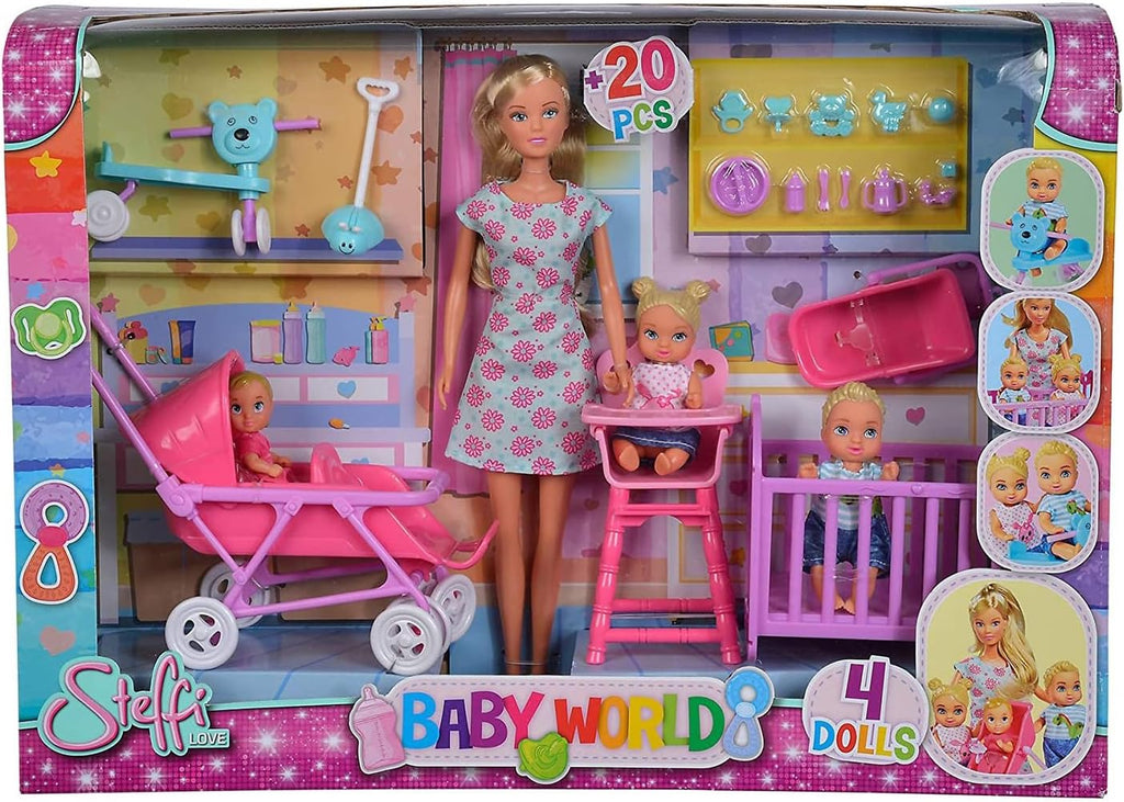 Simba 105736350 Steffi Love Baby World Puppe Doll, light, Piccolo, Pink
