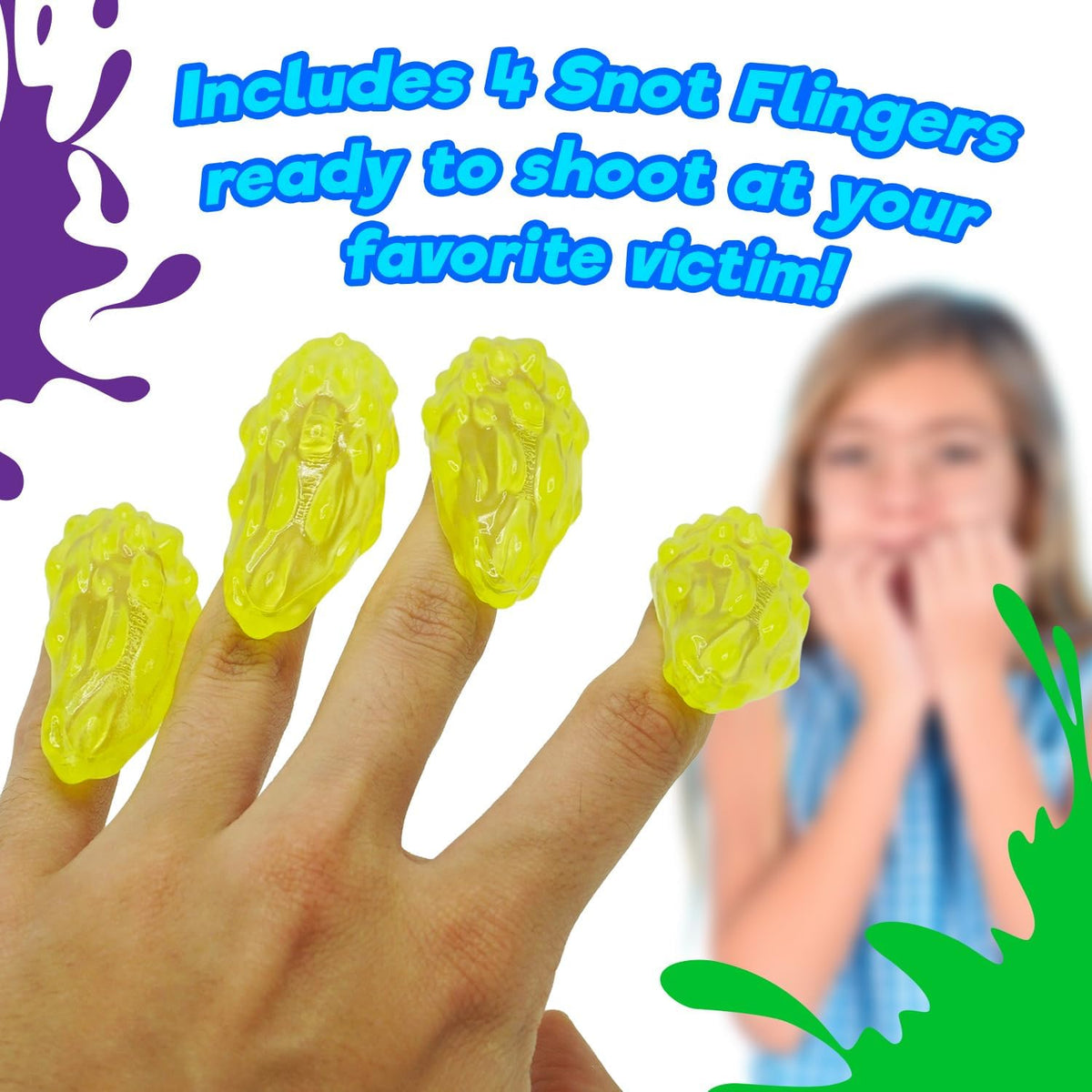 JA-RU Gross Snot Flinger Toy (1 Pack) Icky & Stretchy 2493-1