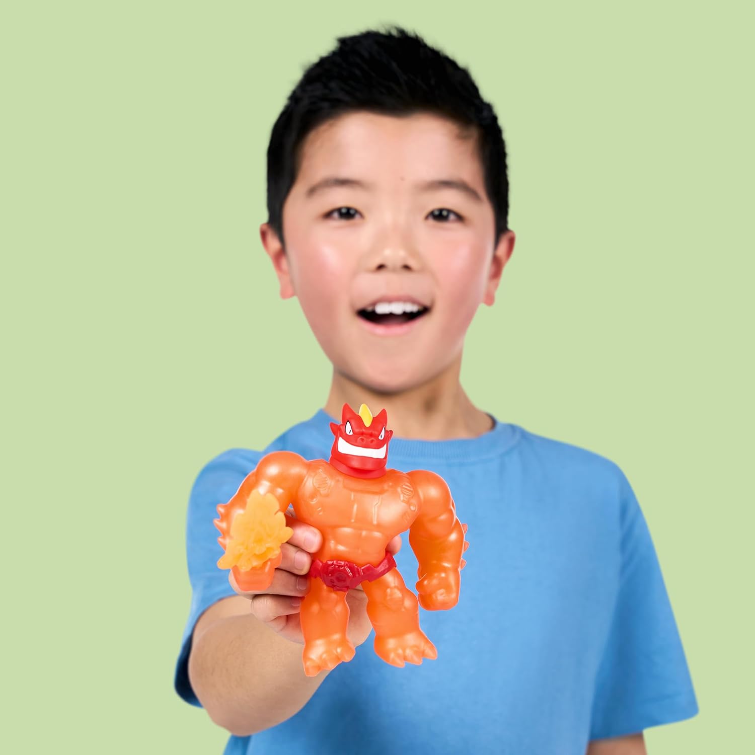 Heroes of GOO JIT Zu Meteor Madness Battle Blazagon Collectable Action Figure with Unique Crunching Slime Filling & Flame Sword Haptic Toy