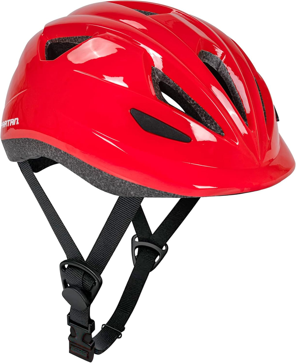Spartan Spartan Kids Helmet in Red for Ages 3-6 | Small Size 50-54cm | Bike, Scooter & Skate Safety Gear | Lightweight Shell 